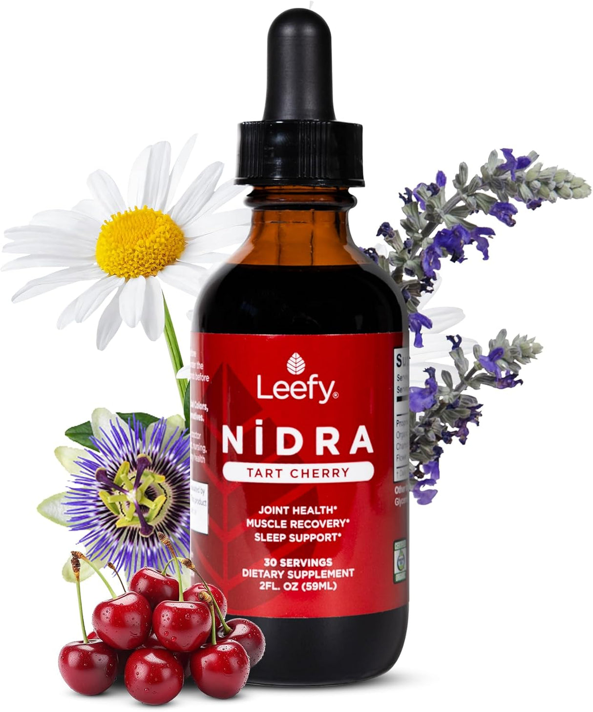 Leefy Organics Tart Cherry Supplement Nidra 2 Fl.Oz.