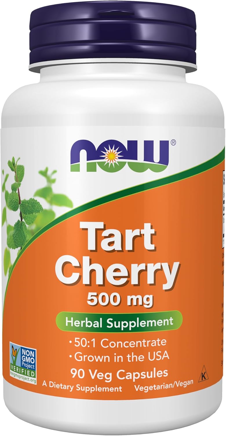 NOW Foods Supplements Tart Cherry 500Mg. 90 Capsulas