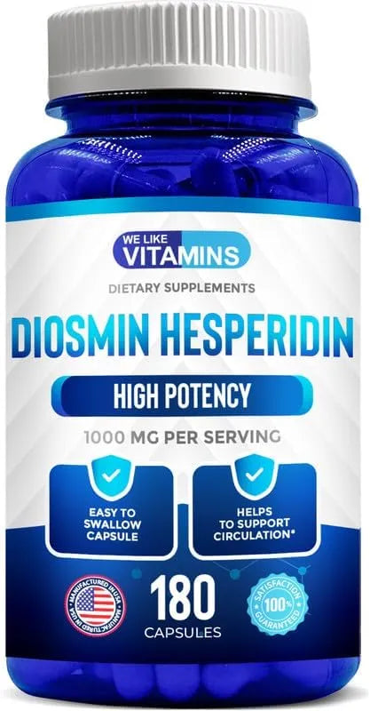 WE LIKE VITAMINS - We Like Vitamins Diosmin Hesperidin 1000Mg. 180 Capsulas - The Red Vitamin MX - Suplementos Alimenticios - {{ shop.shopifyCountryName }}