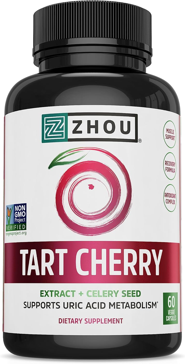 Zhou Tart Cherry Extract with Celery Seed 60 Capsulas