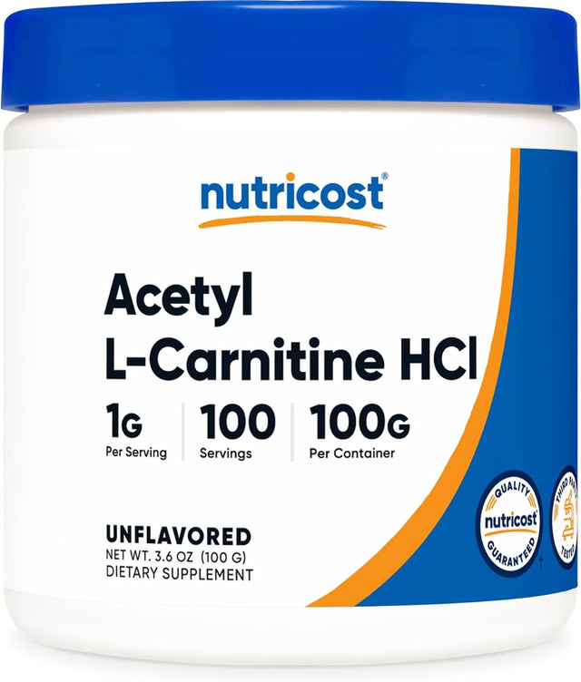 NUTRICOST - Nutricost Acetyl L-Carnitine HCI ALCAR Unflavored 100Gr. - The Red Vitamin MX - Suplementos Alimenticios - {{ shop.shopifyCountryName }}