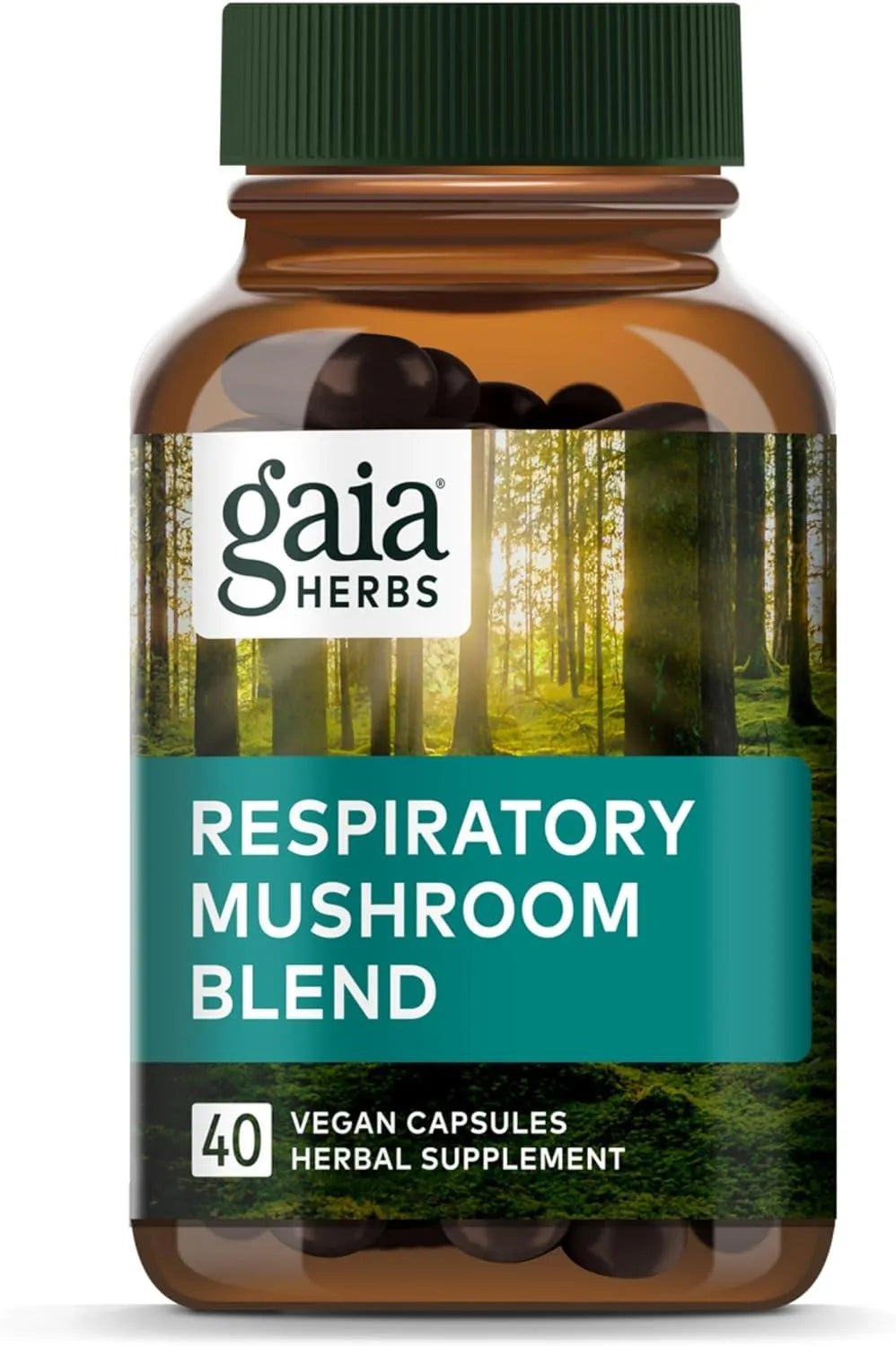 GAIA HERBS - Gaia Herbs Respiratory Mushroom Blend 40 Capsulas - The Red Vitamin MX - Suplementos Alimenticios - {{ shop.shopifyCountryName }}