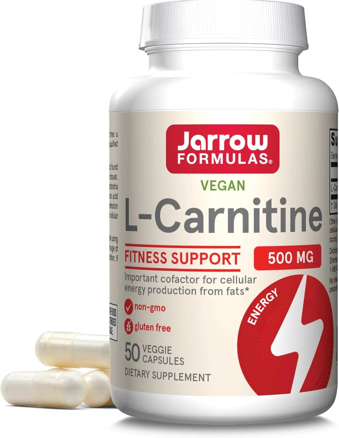 JARROW FORMULAS - Jarrow Formulas L-Carnitine 500Mg. 50 Capsulas - The Red Vitamin MX - Suplementos Alimenticios - {{ shop.shopifyCountryName }}