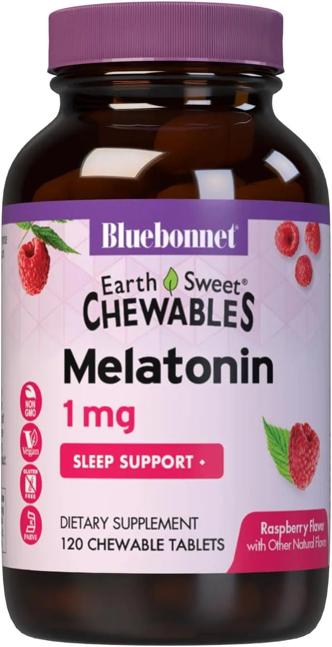 BLUEBONNET NUTRITION - Bluebonnet Nutrition EarthSweet Melatonin 1Mg. Raspberry Flavor 120 Tabletas Masticables - The Red Vitamin MX - Suplementos Alimenticios - {{ shop.shopifyCountryName }}
