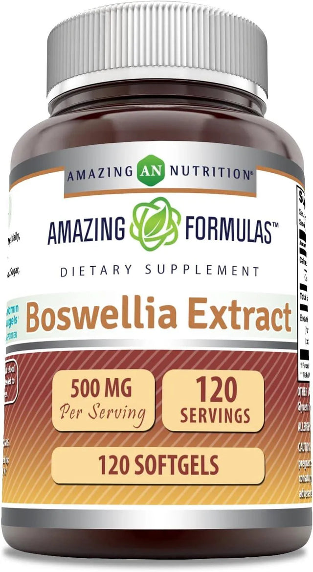 AMAZING FORMULAS - Amazing Formulas Boswellia Extract 500Mg. 120 Capsulas Blandas - The Red Vitamin MX - Suplementos Alimenticios - {{ shop.shopifyCountryName }}