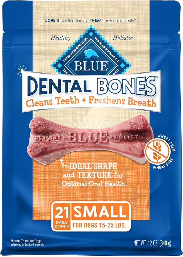 BLUE BUFFALO - Blue Buffalo Dental Bones Small Natural Dental Chew Dog Treats 21 Piezas - The Red Vitamin MX - Cuidado Dental Para Perros - {{ shop.shopifyCountryName }}