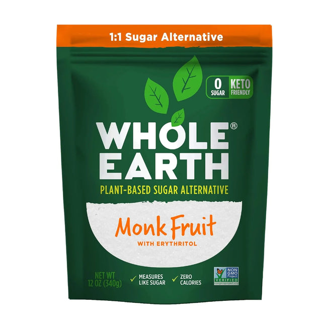 WHOLE EARTH - WHOLE EARTH Monk Fruit Sweetener 340Gr. - The Red Vitamin MX - Suplementos Alimenticios - {{ shop.shopifyCountryName }}