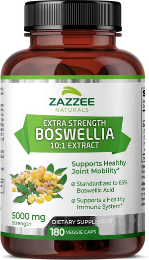 ZAZZEE NATURALS - Zazzee Extra Strength Boswellia Serrata 10:1 Extract 180 Capsulas - The Red Vitamin MX - Suplementos Alimenticios - {{ shop.shopifyCountryName }}