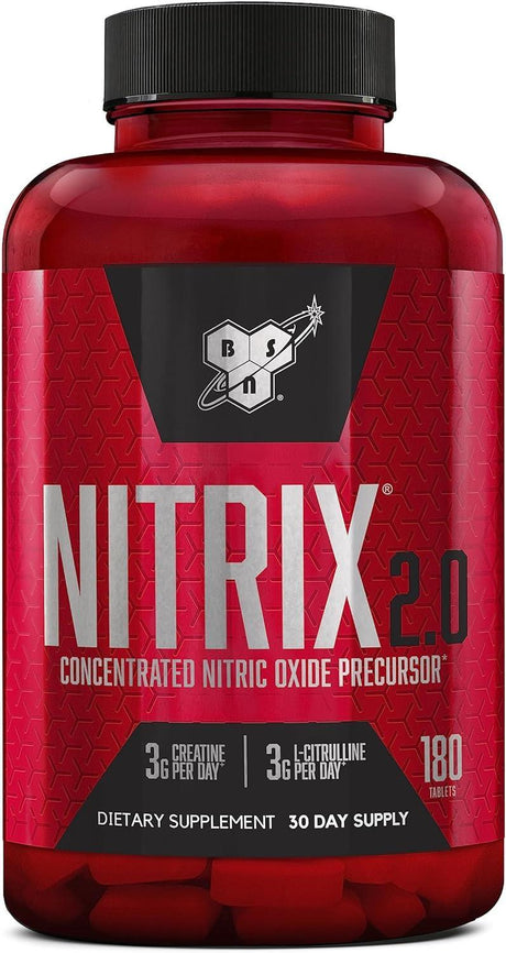 BSN - BSN NITRIX 2.0 Nitric Oxide Precursors 180 Tabletas - The Red Vitamin MX - Suplementos Alimenticios - {{ shop.shopifyCountryName }}