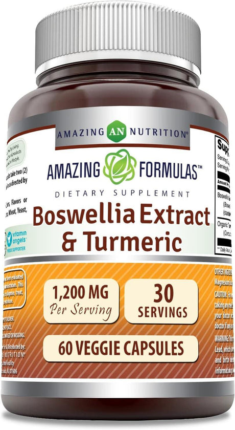 AMAZING FORMULAS - Amazing Formulas Boswellia Extract & Turmeric 1200Mg. 60 Capsulas - The Red Vitamin MX - Suplementos Alimenticios - {{ shop.shopifyCountryName }}