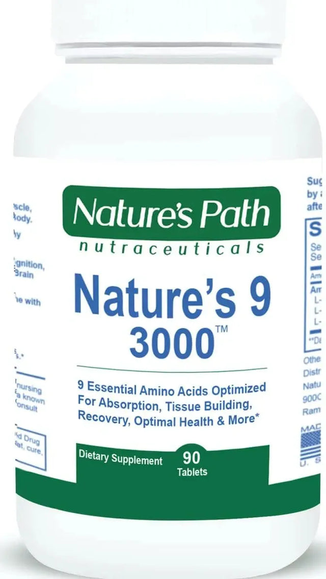 NATURE'S PATH - Nature's Path Nature's 9 3000 Essential Amino Acids 90 Tabletas - The Red Vitamin MX - Suplementos Alimenticios - {{ shop.shopifyCountryName }}