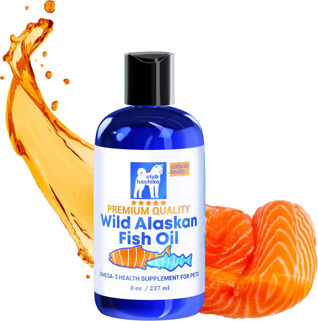 CLUB HACHIKO - Club Hachiko Wild‑Caught Alaska Fish Oil for Dogs & Cats 8 Fl.Oz. - The Red Vitamin MX - Aceite De Pescado Para Perros - {{ shop.shopifyCountryName }}