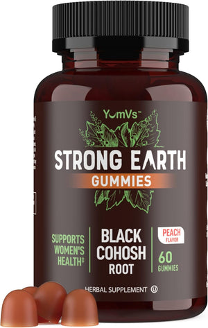 YUM-V'S Strong Earth Black Cohosh Root 50Mg. 60 Gomitas