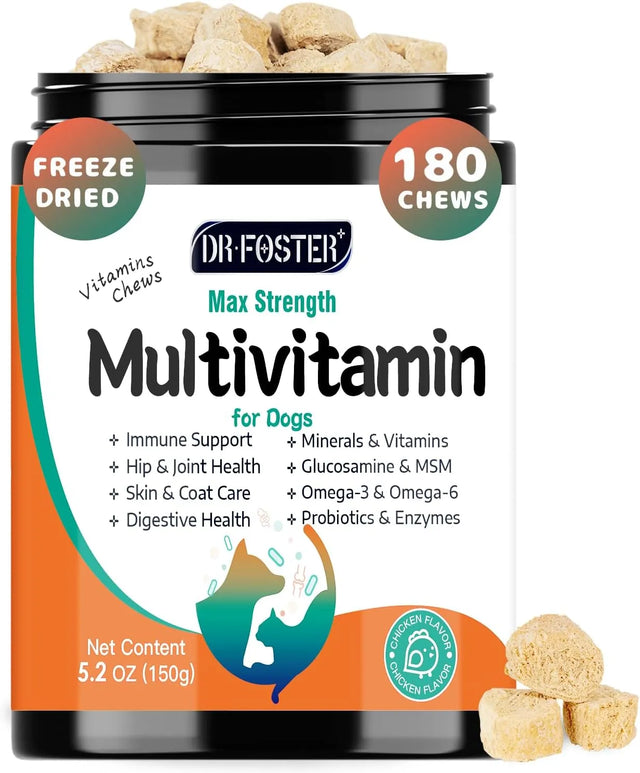 DR FOSTER - DR FOSTER Dog Multivitamin Chicken Flavor 180 Masticables - The Red Vitamin MX - Multivitamínicos Para Perros - {{ shop.shopifyCountryName }}