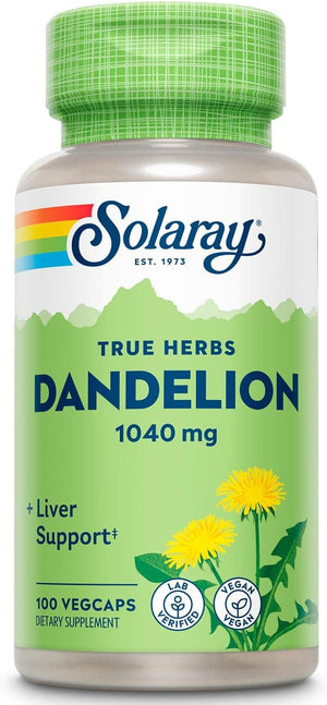 Solaray Dandelion Root 1040Mg. 100 Capsulas