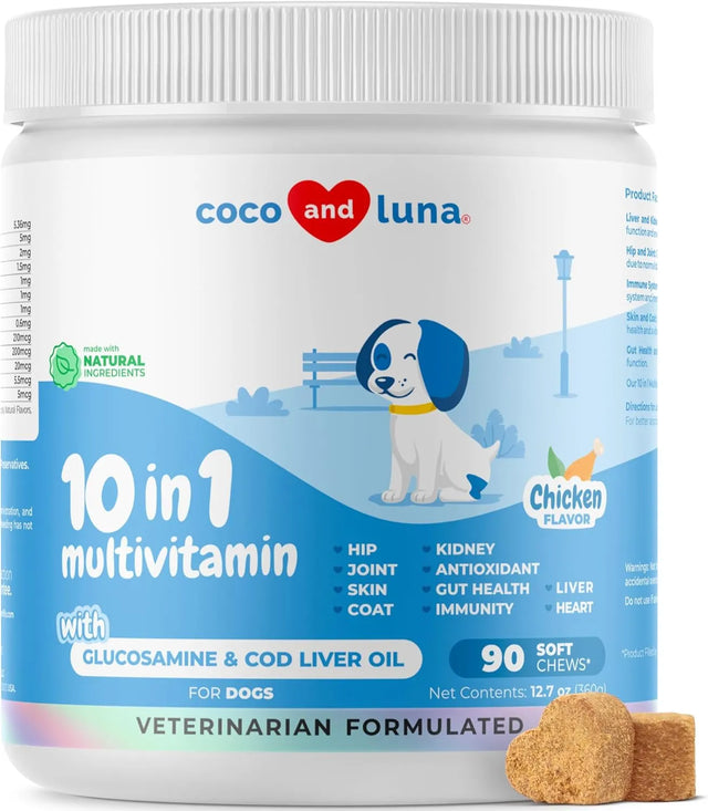 COCO AND LUNA - Coco and Luna 10 in 1 Multivitamin for Dogs 90 Masticables - The Red Vitamin MX - Multivitamínicos Para Perros - {{ shop.shopifyCountryName }}