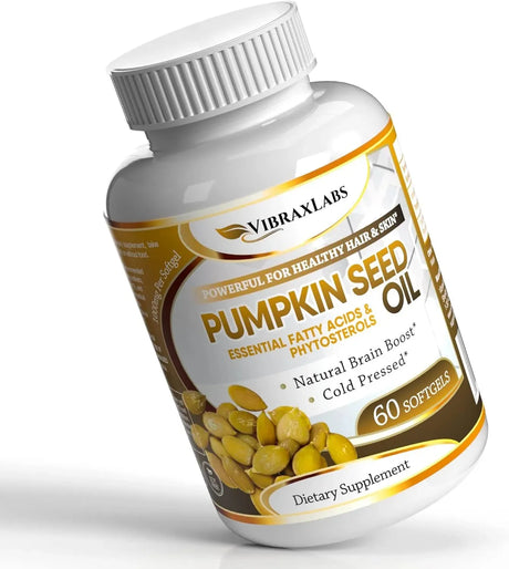 VIBRAXLABS - Vibraxlabs Pumpkin Seed Oil 60 Capsulas Blandas - The Red Vitamin MX - Suplementos Alimenticios - {{ shop.shopifyCountryName }}