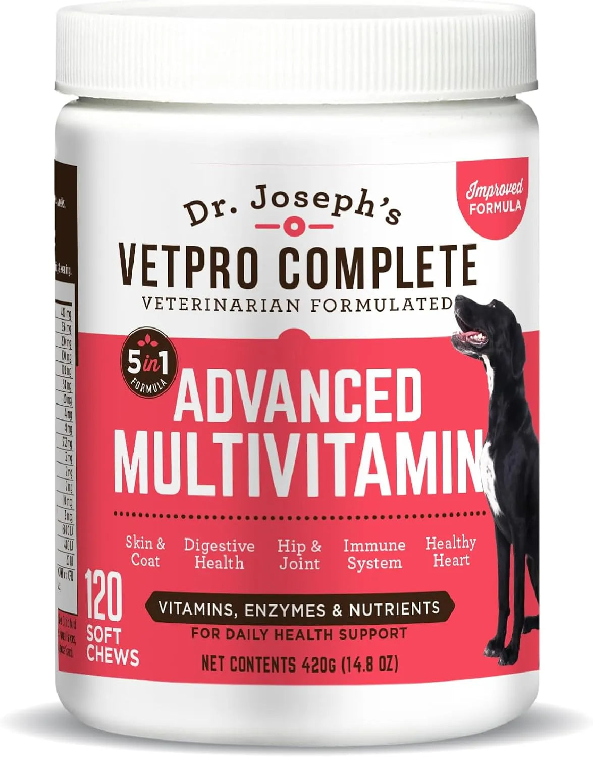 DR. JOSEPH'S - Dr. Joseph's VetPro Complete Multivitamin Dog 120 Masticables - The Red Vitamin MX - Multivitamínicos Para Perros - {{ shop.shopifyCountryName }}