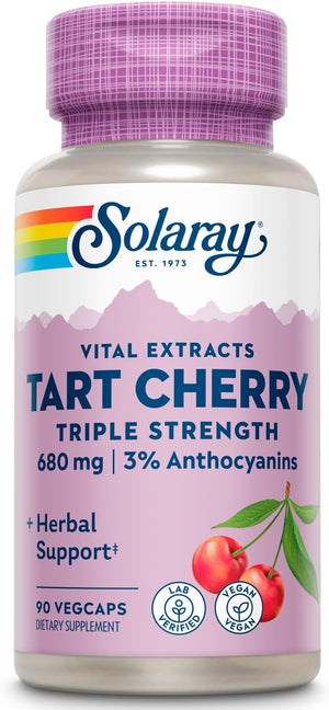 SOLARAY Triple Strength Tart Cherry Extract  90 Capsulas