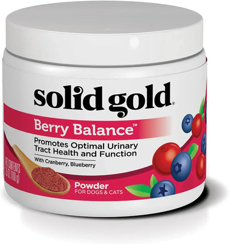 SOLID GOLD - Solid Gold Cat & Dog Vitamins for UTI 100Gr. - The Red Vitamin MX - Salud De Tracto Urinario Para Perros - {{ shop.shopifyCountryName }}