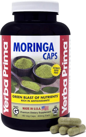 YERBA PRIMA - Yerba Prima Moringa 180 Capsulas - The Red Vitamin MX - Suplementos Alimenticios - {{ shop.shopifyCountryName }}