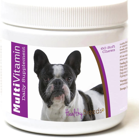 HEALTHY BREEDS - Healthy Breeds French Bulldog Multi-Vitamin Soft Chews 60 Masticables - The Red Vitamin MX - Multivitamínicos Para Perros - {{ shop.shopifyCountryName }}