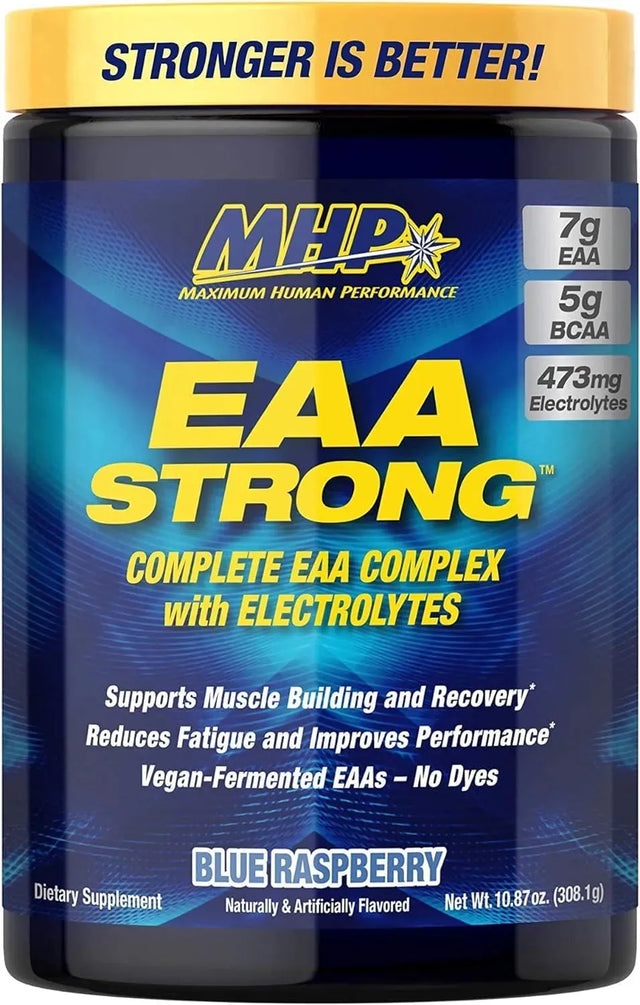 MHP - Maximum Human Performance EAA Strong Blue Raspberry 308Gr. - The Red Vitamin MX - Suplementos Alimenticios - {{ shop.shopifyCountryName }}