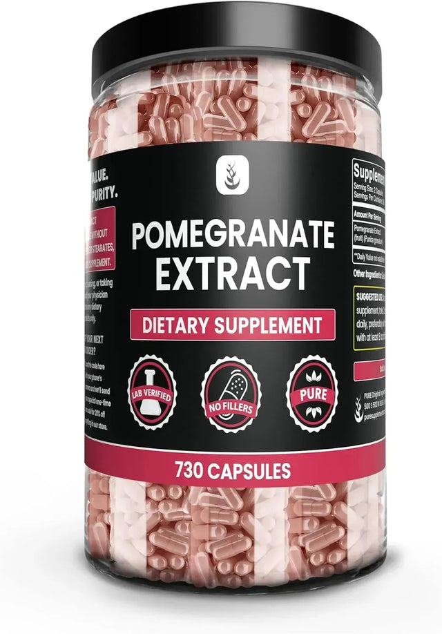 PURE ORIGINAL INGREDIENTS - Pure Original Ingredients Pomegranate Extract 730 Capsulas - The Red Vitamin MX - Suplementos Alimenticios - {{ shop.shopifyCountryName }}