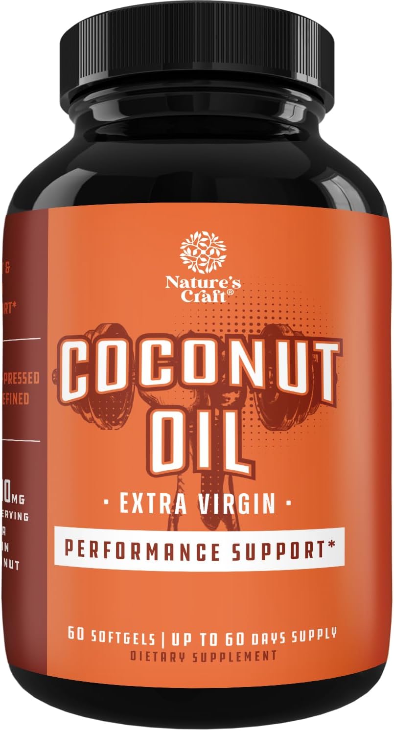 NATURES CRAFT - Natures Craft Extra Virgin Coconut Oil 1000Mg. 60 Capsulas Blandas - The Red Vitamin MX - Suplementos Alimenticios - {{ shop.shopifyCountryName }}