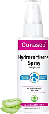 CURASEB - Curaseb Hydrocortisone Spray for Dogs & Cats 4 Fl.Oz. - The Red Vitamin MX - Remedios Para La Picazón De Perros - {{ shop.shopifyCountryName }}