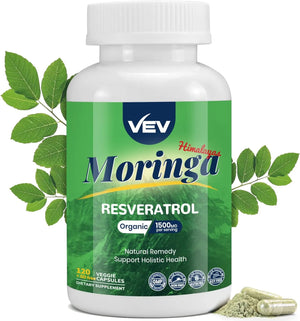 VEV - VEV Moringa Capsules with Resveratrol 180 Capsulas - The Red Vitamin MX - Suplementos Alimenticios - {{ shop.shopifyCountryName }}