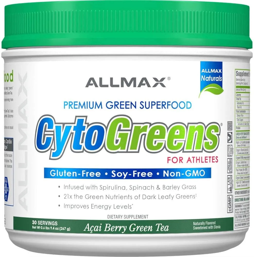 ALLMAX NUTRITION - ALLMAX Nutrition Cytogreens Super Greens Powder 30 Servicios Acai Berry Green Tea 267Gr. - The Red Vitamin MX - Suplementos Alimenticios - {{ shop.shopifyCountryName }}