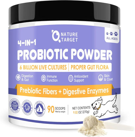 NATURE TARGET - NATURE TARGET Probiotics Powder for Dogs 90 Servicios 270Gr. - The Red Vitamin MX - Probióticos Para Perros - {{ shop.shopifyCountryName }}