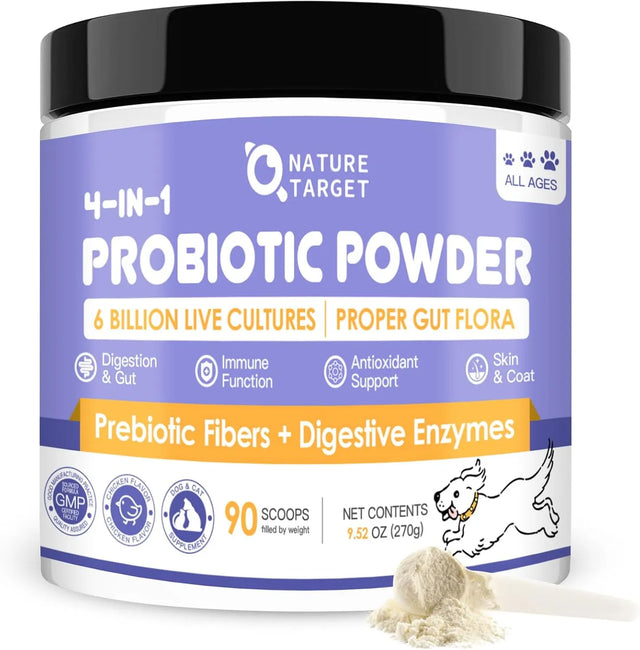 NATURE TARGET - NATURE TARGET Probiotics Powder for Dogs 90 Servicios 270Gr. - The Red Vitamin MX - Probióticos Para Perros - {{ shop.shopifyCountryName }}