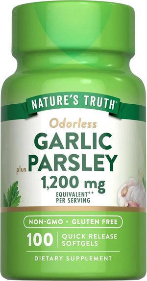 NATURE'S TRUTH - Nature's Truth Odorless Garlic and Parsley 1200Mg. 100 Capsulas Blandas - The Red Vitamin MX - Suplementos Alimenticios - {{ shop.shopifyCountryName }}