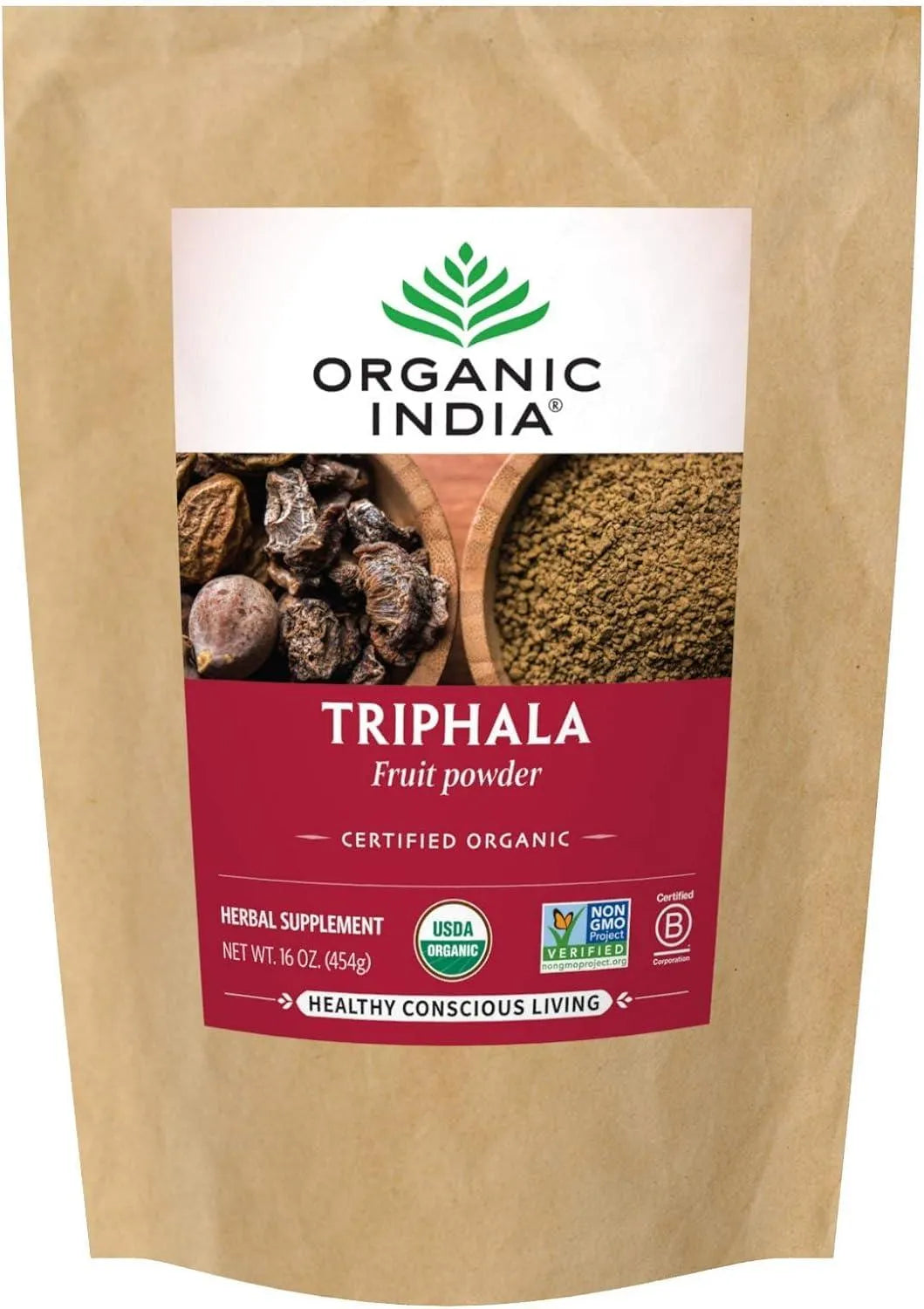 ORGANIC INDIA - ORGANIC INDIA Triphala Powder 454Gr. - The Red Vitamin MX - Suplementos Alimenticios - {{ shop.shopifyCountryName }}