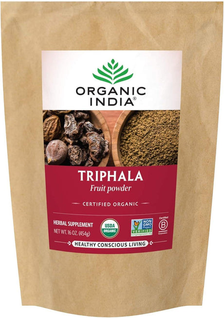 ORGANIC INDIA - ORGANIC INDIA Triphala Powder 454Gr. - The Red Vitamin MX - Suplementos Alimenticios - {{ shop.shopifyCountryName }}