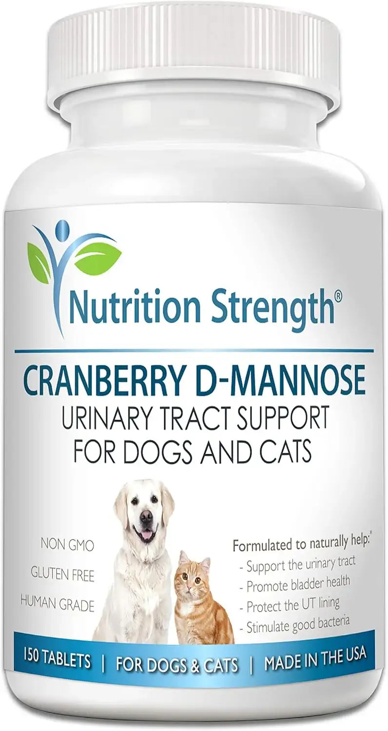 NUTRITION STRENGTH - Nutrition Strength Cranberry D-Mannose for Dogs 150 Tabletas Masticables - The Red Vitamin MX - Salud De Tracto Urinario Para Perros - {{ shop.shopifyCountryName }}
