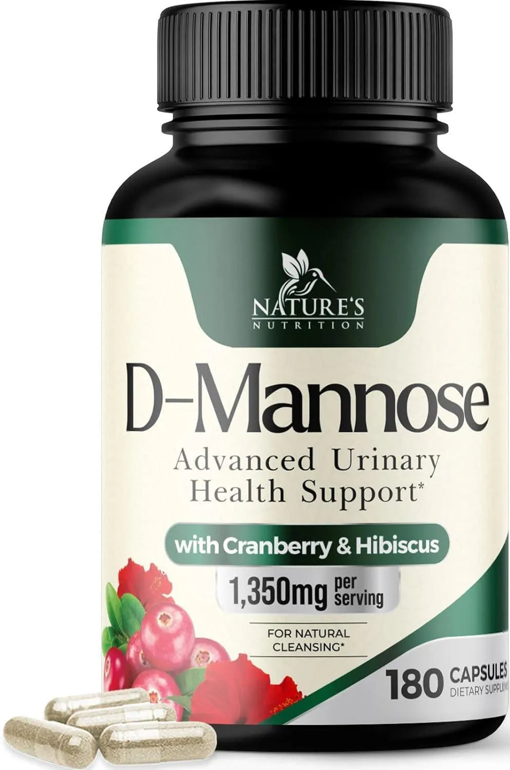 NATURE'S NUTRITION - Nature's Nutrition D-Mannose & Cranberry Extract 1350Mg. 180 Capsulas - The Red Vitamin MX - Suplementos Alimenticios - {{ shop.shopifyCountryName }}