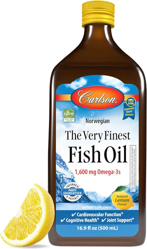 CARLSON - Carlson The Very Finest Fish Oil 1600Mg. Omega-3s 500Ml. - The Red Vitamin MX - Suplementos Alimenticios - {{ shop.shopifyCountryName }}