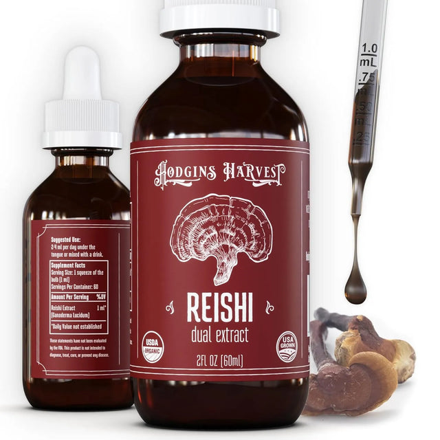 HODGINS HARVEST - Hodgins Harvest Organic Reishi Tincture 2 Fl.Oz. - The Red Vitamin MX - Suplementos Alimenticios - {{ shop.shopifyCountryName }}