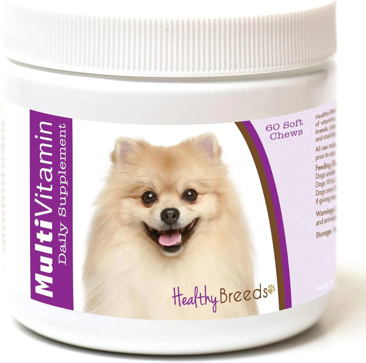 HEALTHY BREEDS - Healthy Breeds Pomeranian Multi-Vitamin Soft Chews 60 Masticables - The Red Vitamin MX - Multivitamínicos Para Perros - {{ shop.shopifyCountryName }}