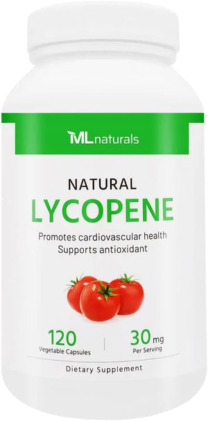 ML NATURALS - ML Naturals Natural Lycopene 30Mg. 120 Capsulas - The Red Vitamin MX - Suplementos Alimenticios - {{ shop.shopifyCountryName }}