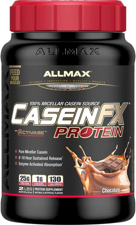 ALLMAX NUTRITION - ALLMAX CASEIN-FX Protein Chocolate 907Gr. - The Red Vitamin MX - Suplementos Alimenticios - {{ shop.shopifyCountryName }}