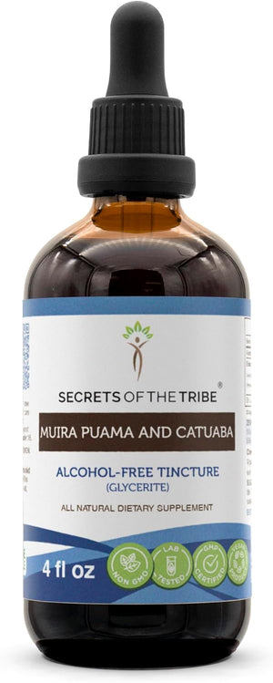 Secrets of the Tribe Muira Puama and Catuaba Alcohol-Free Liquid Extract 4 Fl.Oz.