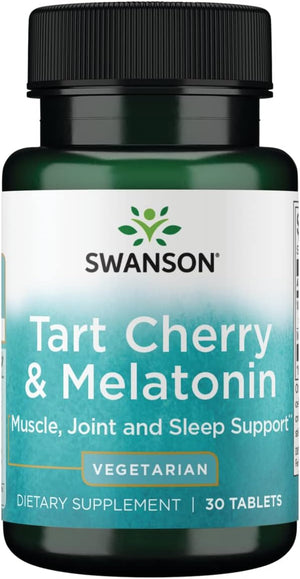 Swanson Tart Cherry & Melatonin 30 Tabletas