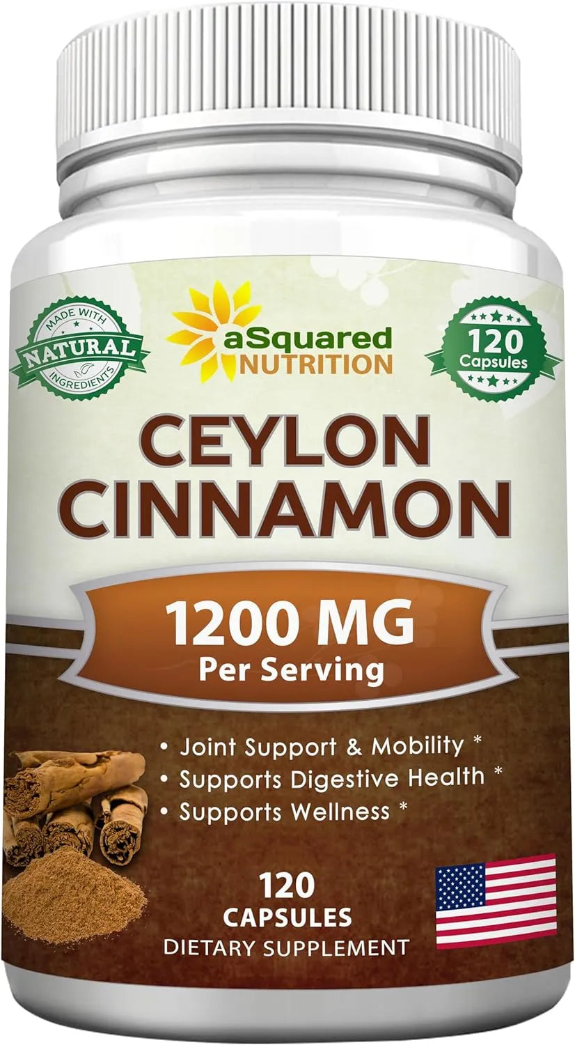 ASQUARED NUTRITION - aSquared Nutrition Natural Ceylon Cinnamon 1200Mg. 120 Capsulas - The Red Vitamin MX - Suplementos Alimenticios - {{ shop.shopifyCountryName }}