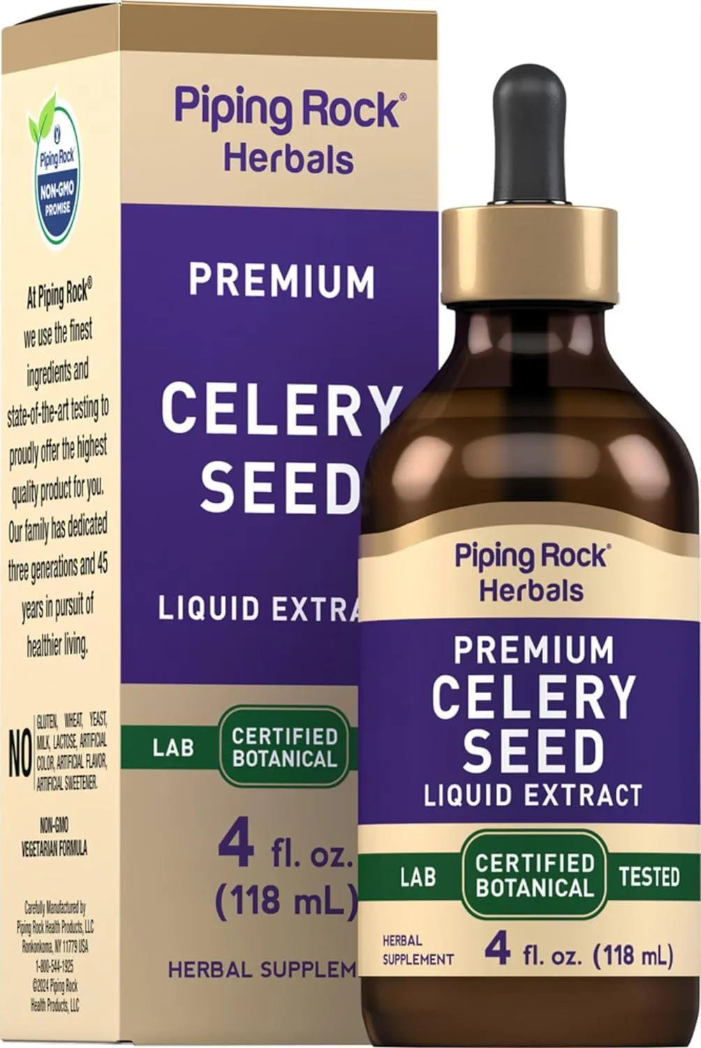 PIPING ROCK - Piping Rock Celery Seed Extract Liquid 4 Fl.Oz. - The Red Vitamin MX - Suplementos Alimenticios - {{ shop.shopifyCountryName }}