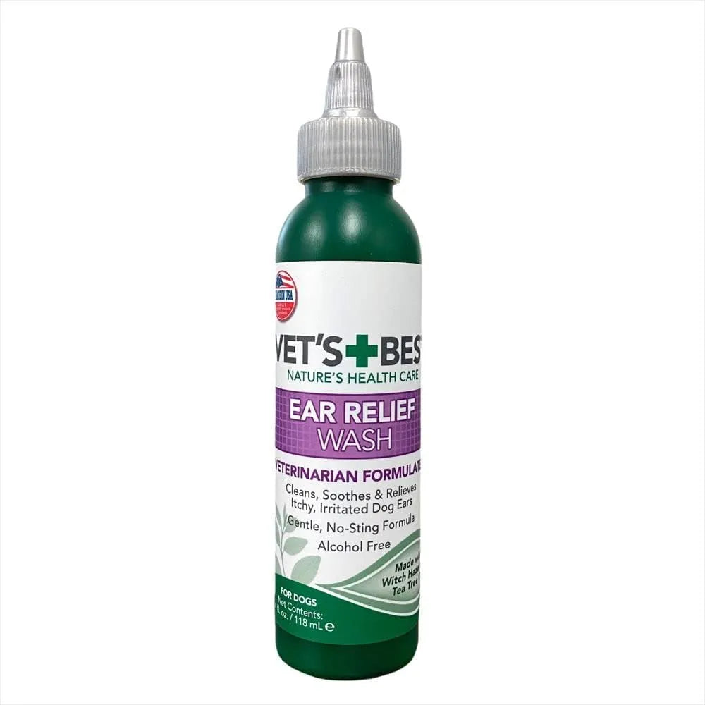 VET'S BEST - Vet's Best Dog Ear Relief Wash 4 Fl.Oz. - The Red Vitamin MX - Cuidado Del Oído De Perros - {{ shop.shopifyCountryName }}