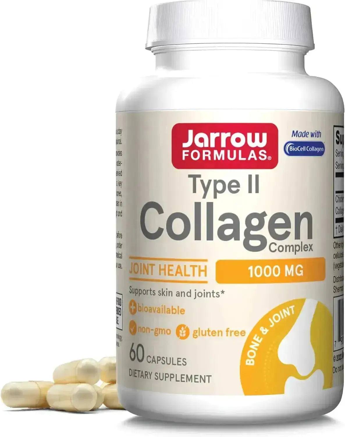 JARROW FORMULAS - Jarrow Formulas Type II Collagen Complex 1000Mg. 60 Capsulas - The Red Vitamin MX - Suplementos Alimenticios - {{ shop.shopifyCountryName }}